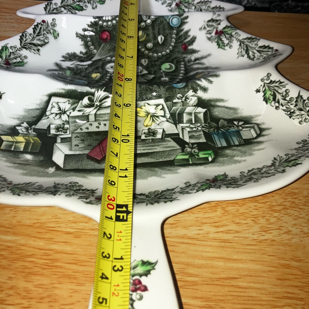 Vintage Johnson brothers Holiday Tree Serving Platter Set - Picture 3 of 8